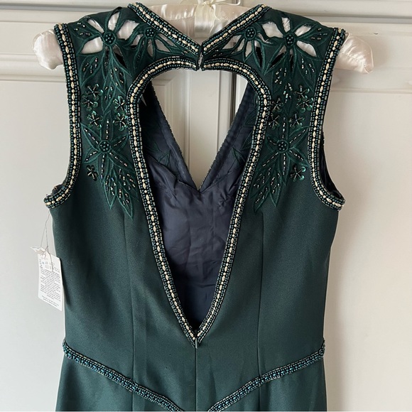 NWT Vintage Alyce Designs Emerald Green Beaded Formal Dress ! - Picture 12 of 12